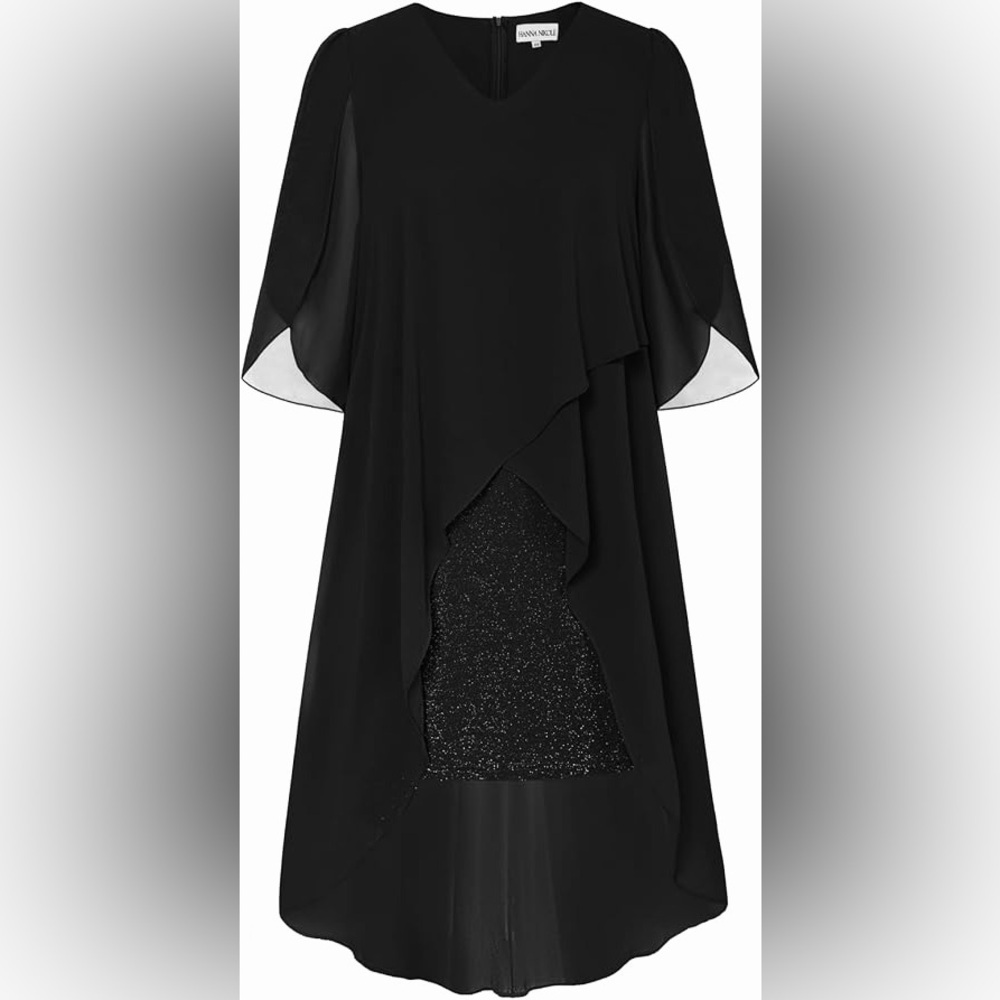 Hannah Nikole Elegant Black Evening Dress
